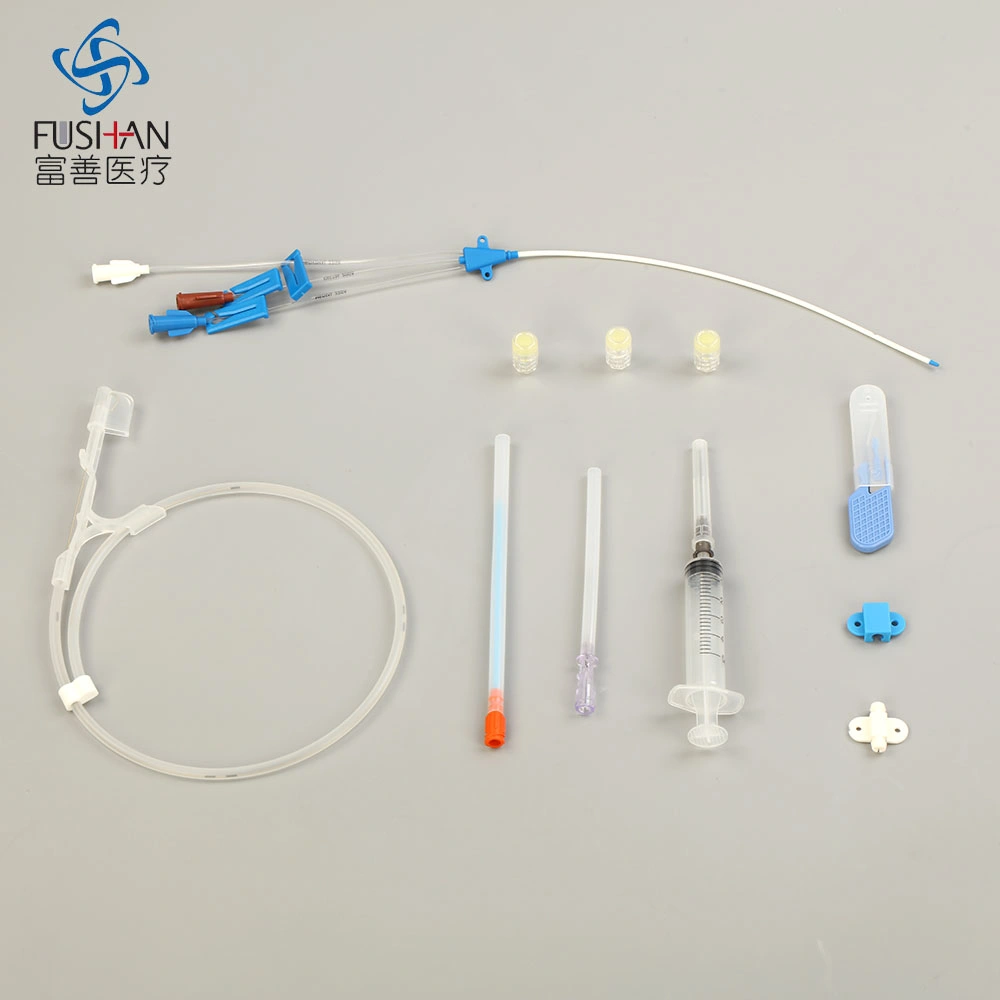 Hospital Use Medical Supply Central Venous Catheter Kit Antimicrobial CVC Kit for ICU Use Single Lumen, Double Lumen, Triple Lumen ISO13485